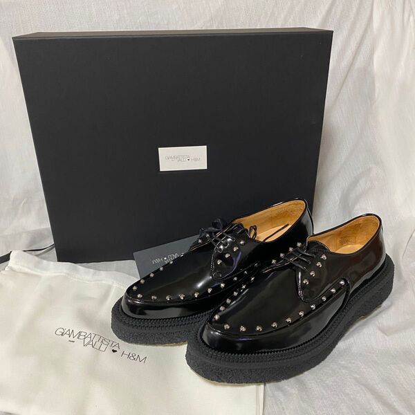 新品 正規品 H&M ジャンバティスタヴァリ コラボ メンズ ダービーシューズ 革靴