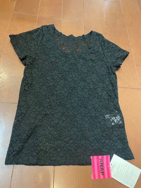 【新品同様】ANAPレースシースルー半袖トップス