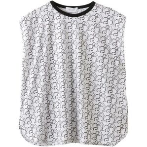DUM256 新品同様 doll up oops トップス FACEプリント 38 Tシャツ ドールアップウップス 涼しい