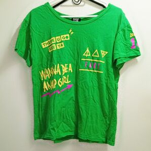 ANAPGiRL ロゴプリント 半袖 Tシャツ グリーン