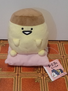 お文具といっしょ クッションにおすわりぬいぐるみ プリンさん ぷりんさん