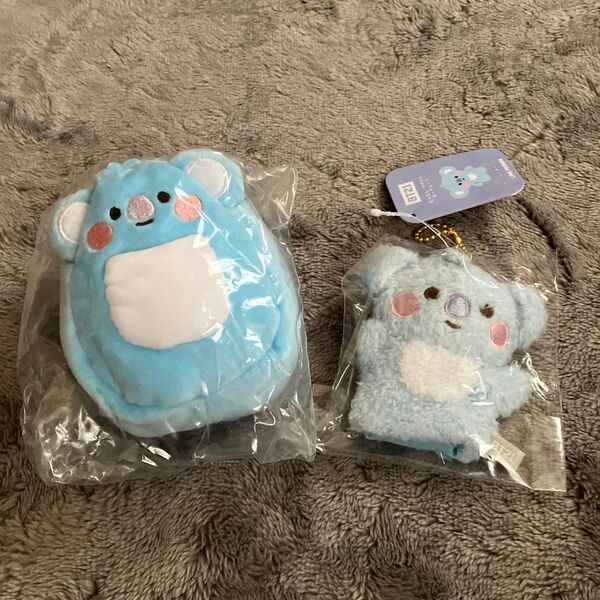 【BTS・BT21】ベビーたっとんパペットキーチェーン&ちょこっとクッション2点