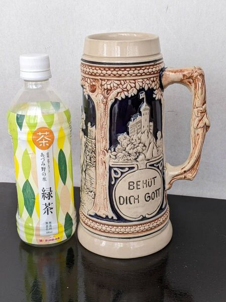 ドイツ ビールジョッキ ビアジョッキ 陶器製 置物