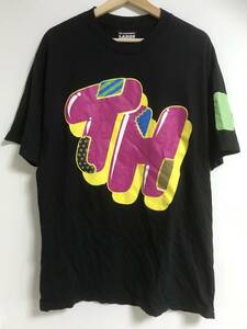 THE HUNDREDS　ザ・ハンドレッズ　ダメージロゴ　Tシャツ　ブラック　L