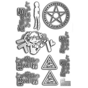シール とある科学の超電磁砲 ステッカー 白井黒子 御坂美琴 とある シール 鏡シール スマホ パソコン 金属製