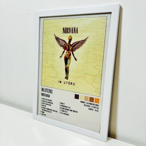 【白額付きポスター】ニルヴァーナ Nirvana In Utero(新品)