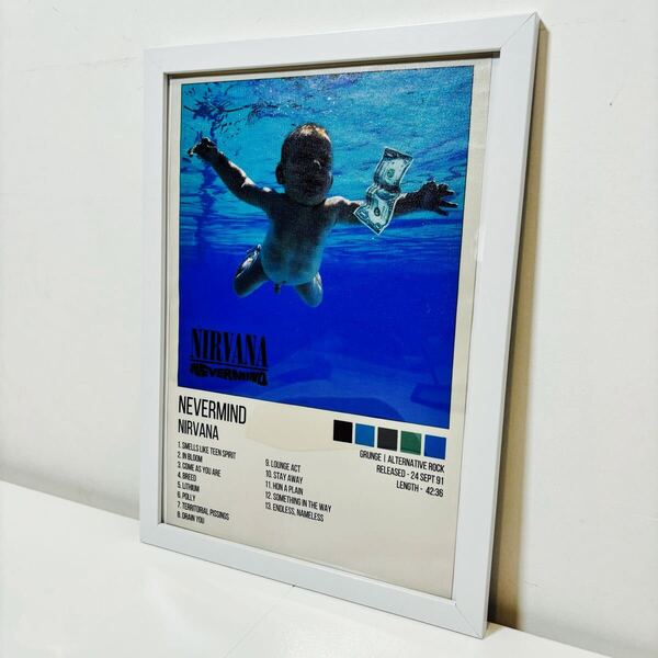 【白額付きポスター】ニルヴァーナ Nirvana ネヴァーマインド(新品)