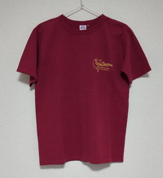 STUDIO D'ARTISAN 吊り編みTシャツ/ M /バーガンディー