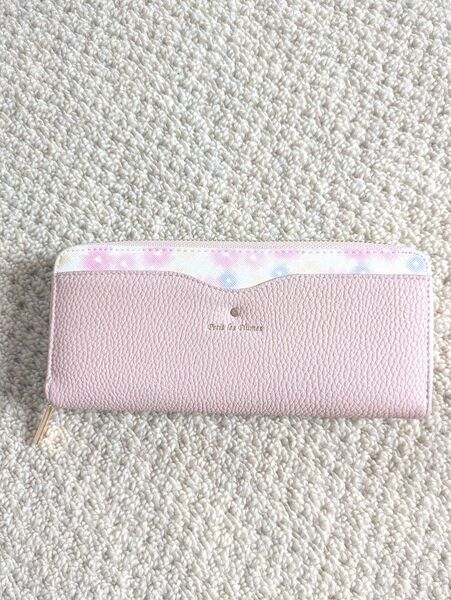 長財布 財布 ピンク 合皮