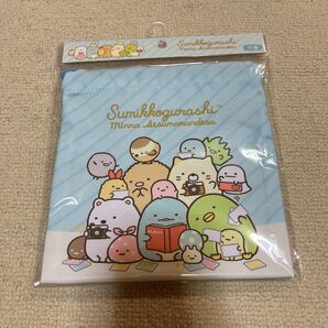すみっコぐらし 巾着 みんなあつまるんです ブルー
