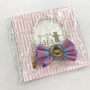 [ new goods unused ]fafafefe hair clip ribbon bee pink purple blue border hair accessory 