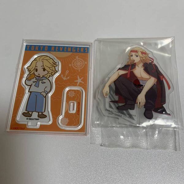 佐野 万次郎 アクリルスタンド 2点セット マリン kaori 一番くじ 東京リベンジャーズ グッズ ちゃるりべ Tokyo Revengers animemerchandise