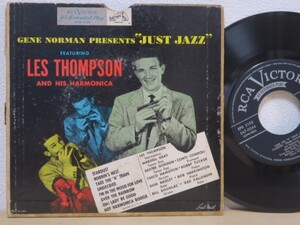 7インチ2枚組み★LES THOMPSON / Gene Norman Presents Just Jazz (SWING JAZZ/OST/53年US盤)