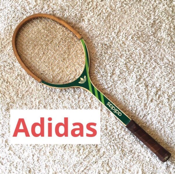 adidas テニスラケット ads010 木製 昭和 レトロ アディダス ヴィンテージ ビンテージ 硬式 軟式