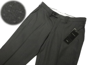 ■D′URBAN/ダーバン■上品 小紋柄 ウール スラックス パンツ 日本製【85】3万
