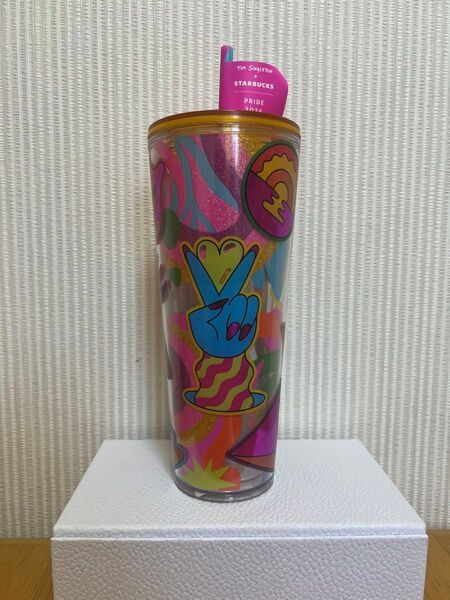 スターバックス ティム シングルトン コラボ レインボー タンブラー 24oz