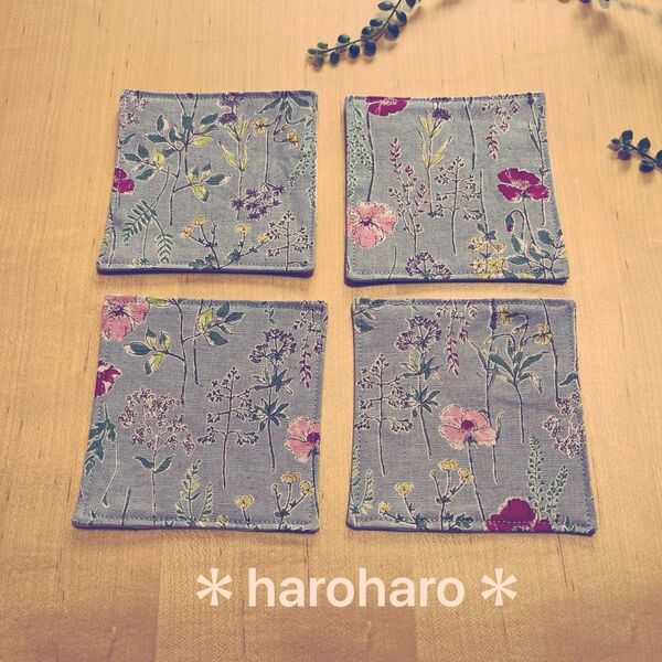 *コースター*4枚セット*ハンドメイド*