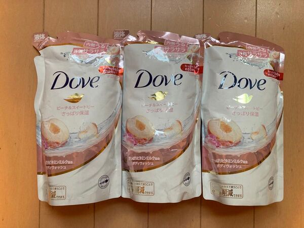 DOVE ボディウォッシュ詰替用 ピーチ&スイートピー 360g 3個 新品未使用