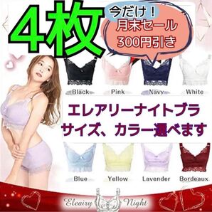 育乳 ブラ 下着 ナイトブラ ノンワイヤー エレアリーナイトブラ バスト ブラジャー