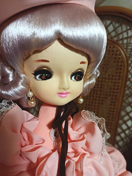 【レトロ】豪華なフランス人形★当時物★ピンクのドレス★美人な人形★縁起物