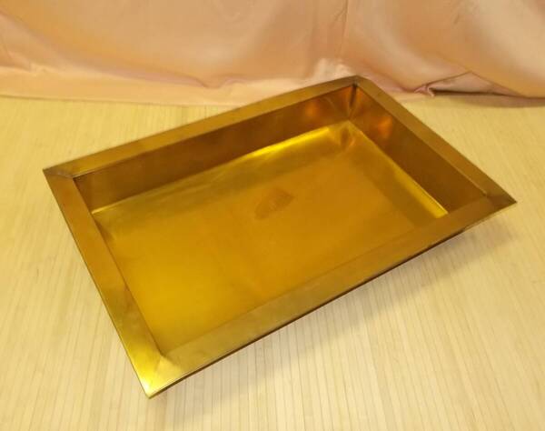 囲炉裏用銅板箱 火鉢銅板箱板金 銅板製箱板金 銅板箱の販売 約巾79×高さ12×奥行48.5cm 在庫処分スリキズあり