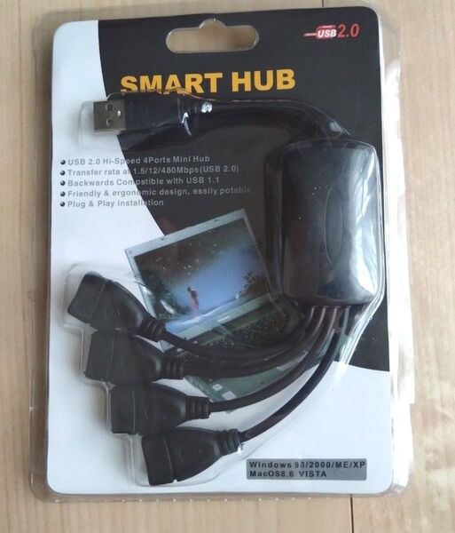 4 ポート拡張 USB スプリッター USB ハブ USB エキスパンダー USB 2.0 ハブ 冷却ファン 換気扇 扇風機