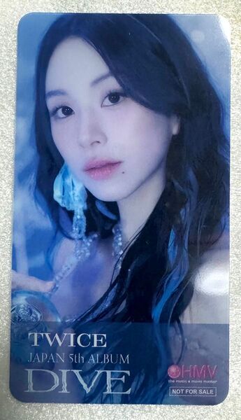TWICE DIVE 初回限定【HMV限定特典】クリアしおり チェヨン