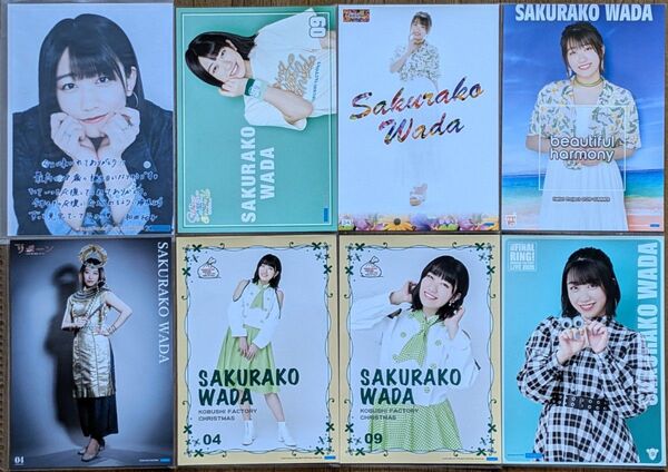こぶしファクトリー【和田桜子】 A4サイズ生写真1枚+コレクションピンナップポスター7枚セット