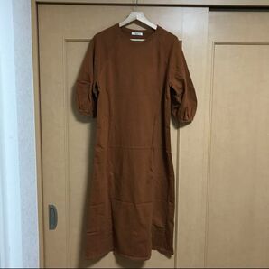 【FREAK'S STORE】コクーンスリーブワンピース〈フリーサイズ/ブラウン〉