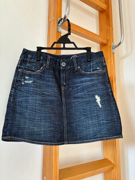GAP ダメージデニム ミニスカート