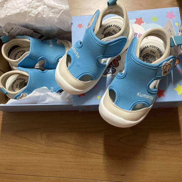 定価7260円 キッズサンダル 双子 ブルー 男の子 双子 プレゼント 新品 ベビー靴 送料無料 匿名配送