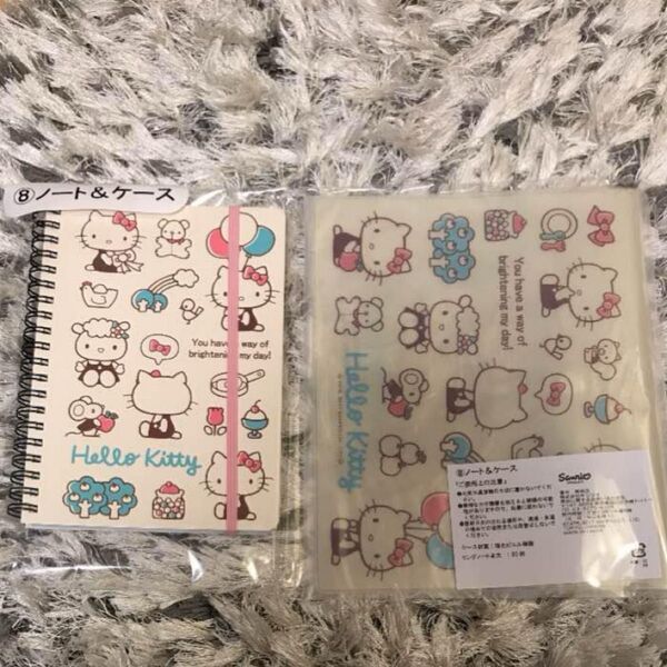 新品 サンリオ くじ ハローキティ ノート&ケース