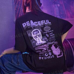 SHEIN ROMWE Street Life オーバーサイズシャツ