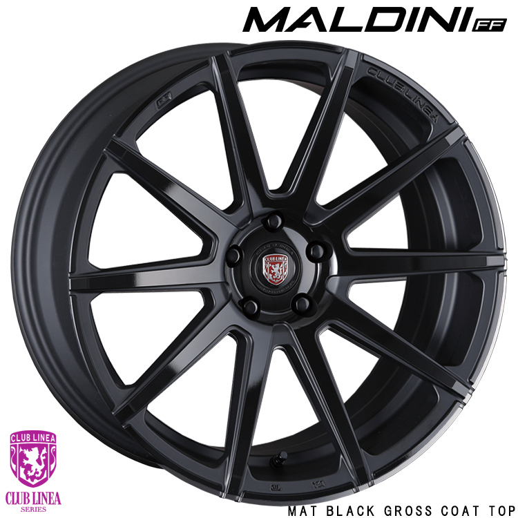 送料無料 クラブリネア MALDINI FF (MBGCP) 8J-18 +36 5H-120 (18インチ) 5H120 8J+36【2本セット 新品】