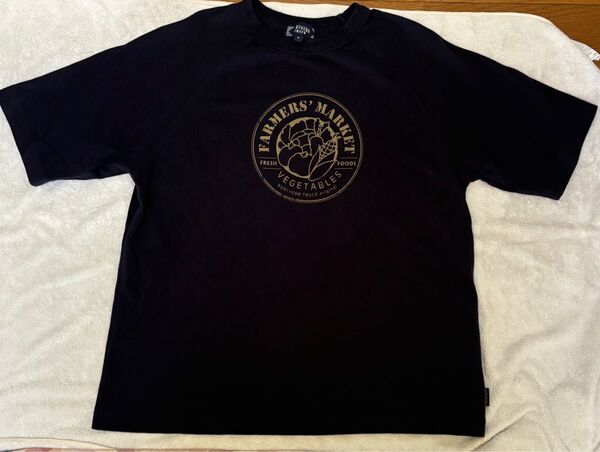 ノースオブジェクト ロゴプリントTシャツ 黒 M
