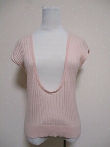 * ROPE * cotton 100 no sleeve cut and sewn M pink (0705)