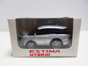 トヨタ 2代目エスティマハイブリッド　ESTIMA 非売品 プルバックカー ミニカー　シルバーメタリック　カラーサンプル