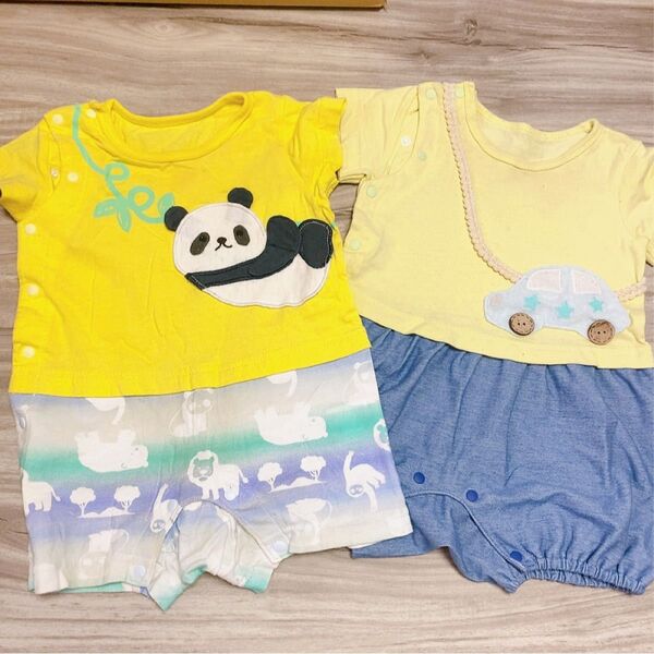 ロンパース ベビー服 ベビー 女の子 男の子 2枚セット