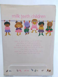 昭和レトロ YOUNG KOKUYO ヤングコクヨ milk teeth childrenシリーズ ビニールカバー付ノート/ピンク 未使用デッドストック品 70～80年代