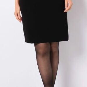 新品 12960円 9号 ミッシェルクラン ラピーヌ スカート ビジネス 喪服 洗える ストレッチ素材 レディース 黒 ブラックフォーマル
