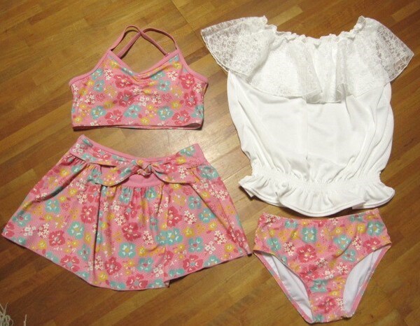 *送料無料*新品*150*PINK SAIL*タンキニ4点Set*ピンク*スカート*UVPROTECT*UPF50+*