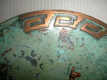 ペルー　銅板工芸　銅　古い～ぃ　銅板壁掛け　2枚　アンデス　アルパカ　レトロ　 アンティーク コレクション _画像4