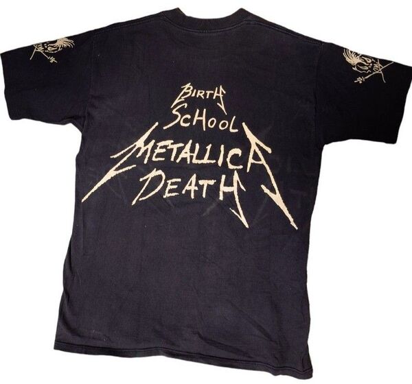 正規品 METALLICA 当時物 オリジナル ヴィンテージ Tシャツ メタリカ BIRTH SCHOOL DEATH