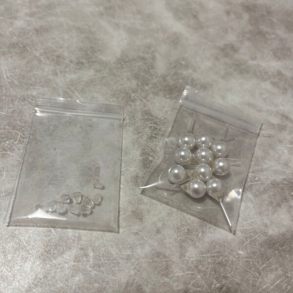 ☆未使用品☆樹脂ピアス パール8mm(大きめ)5組10個セット
