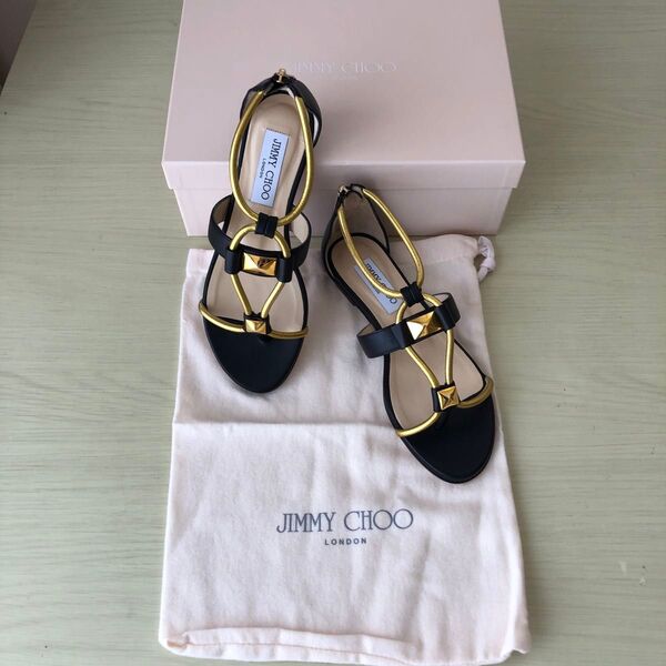 JIMMY CHOO フラットサンダル ぺたんこサンダル 36