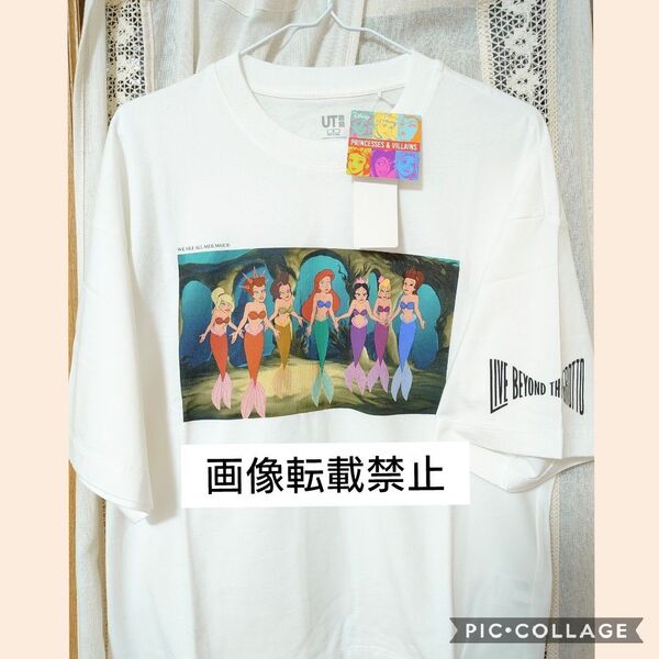アリエル ユニクロ UT Tシャツ シスター 姉妹 完売商品 リトルマーメイド 人魚のお姫様 ディズニー プリンセス レア