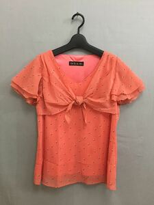 セシルマクビー CECIL McBEE 半袖 カットソー ピンク レディース Mサイズ !▲