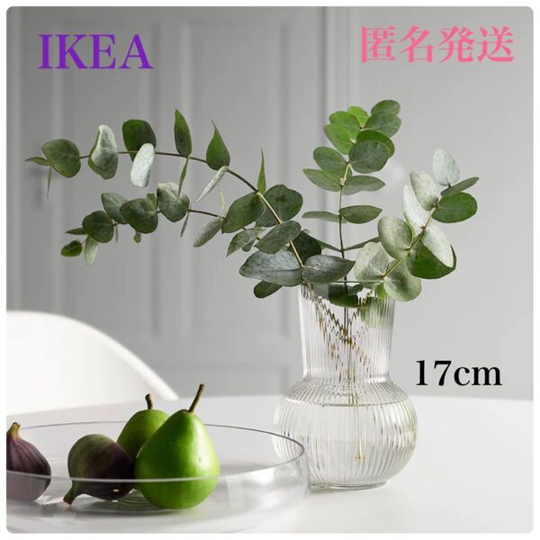 【新品・未使用】 IKEA イケア フラワーベース ポードラグ 17cm 北欧花瓶