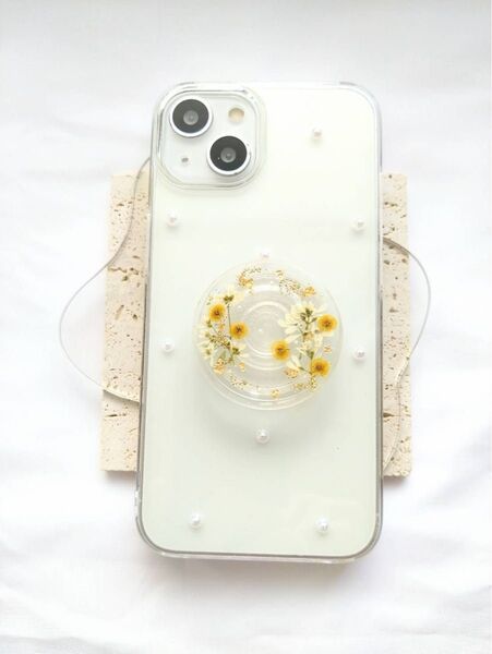 スマホケース 全機種対応 ソケット付き ハンドメイドスマートフォンケース