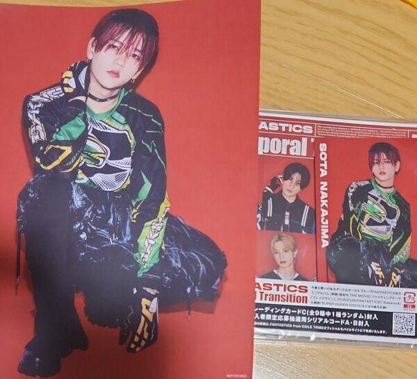 FANTASTICS Temporal Transition CD トレカ フライヤー 中島颯太 ファンタ